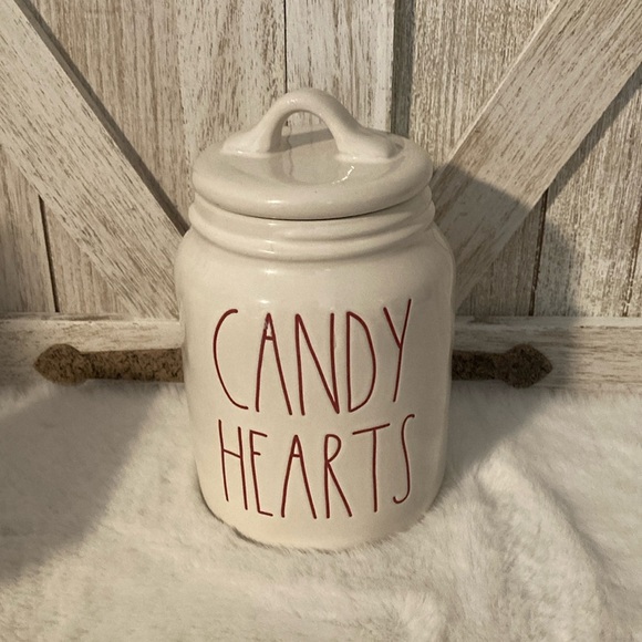 Rae Dunn Baby Candy Hearts Canister - Picture 1 of 4